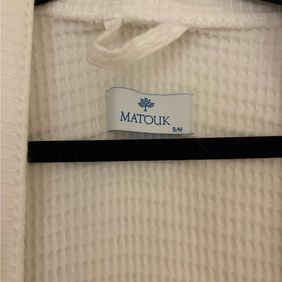 Matouk Classic White Waffle Robe - Picture 3 of 3